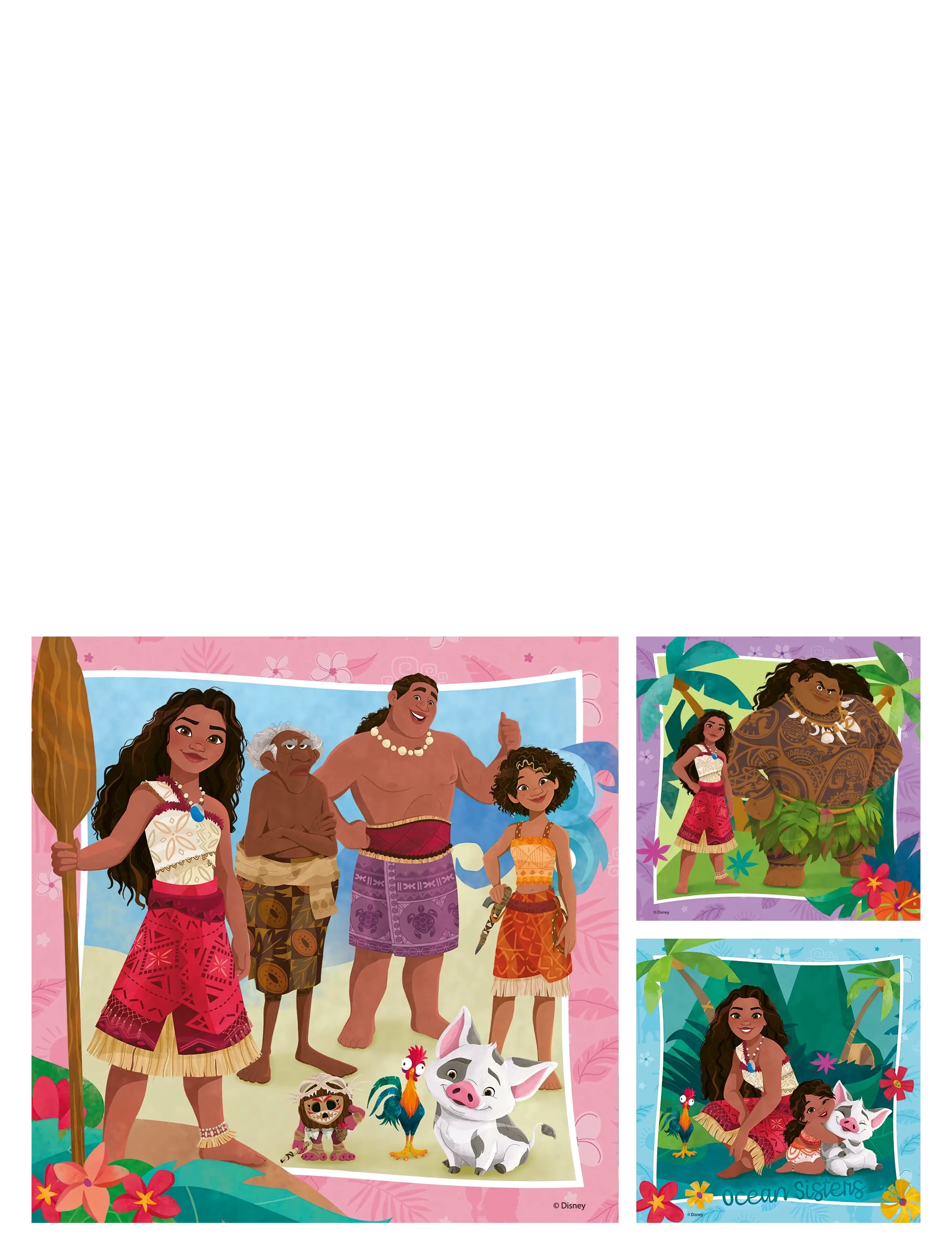 Ravensburger - Disney Vaiana 2 3x49p - klassiset palapelit - multi coloured - 1