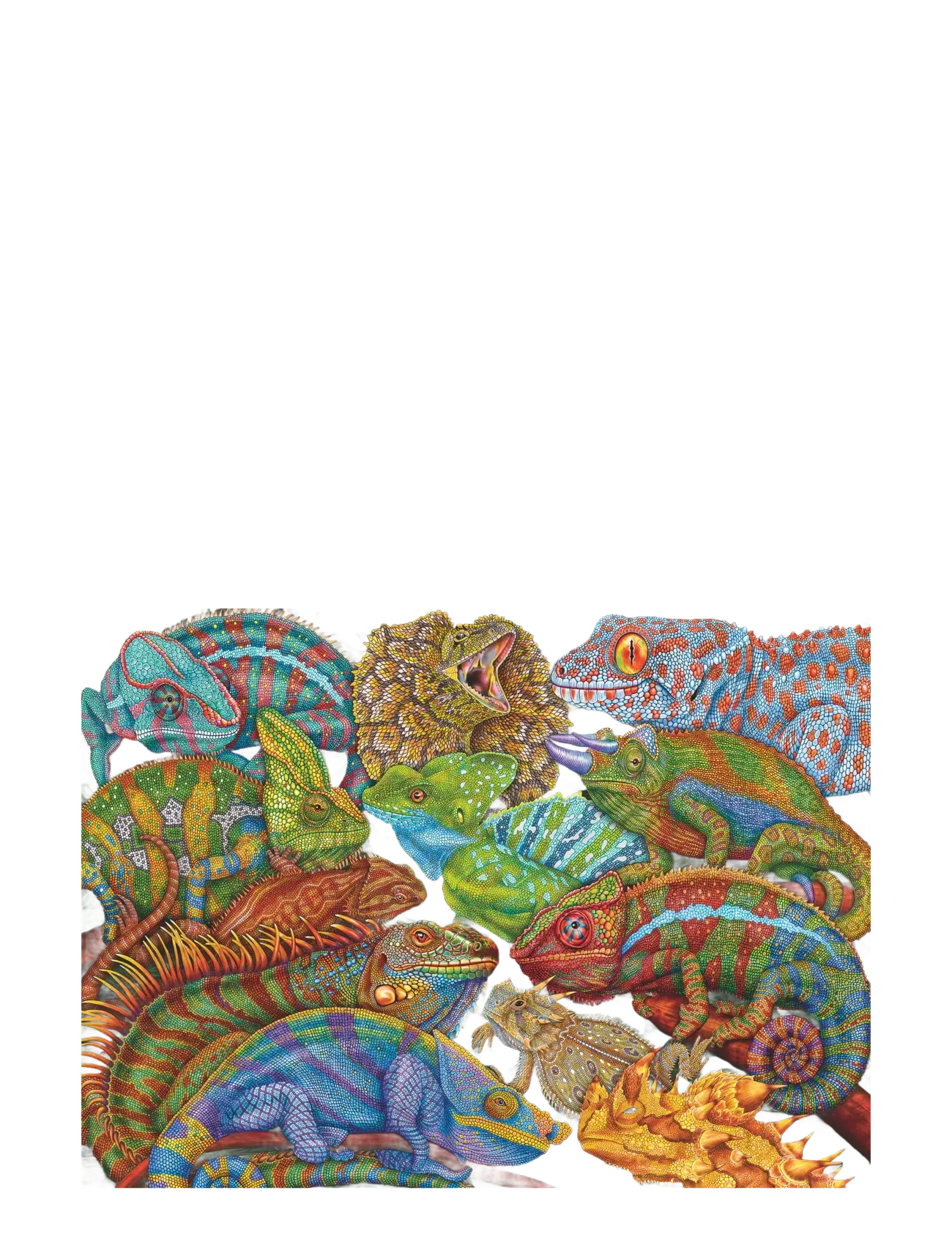 Ravensburger - Riveting Reptiles 300p - klassiske puslespil - multi coloured - 1