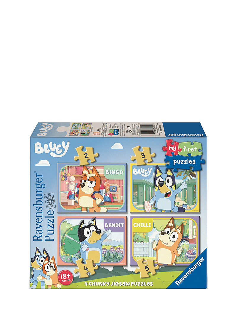 Ravensburger - Bluey My First Puzzles 4 in a box 2/3/4/5p - klassísk púsl - multi coloured - 0