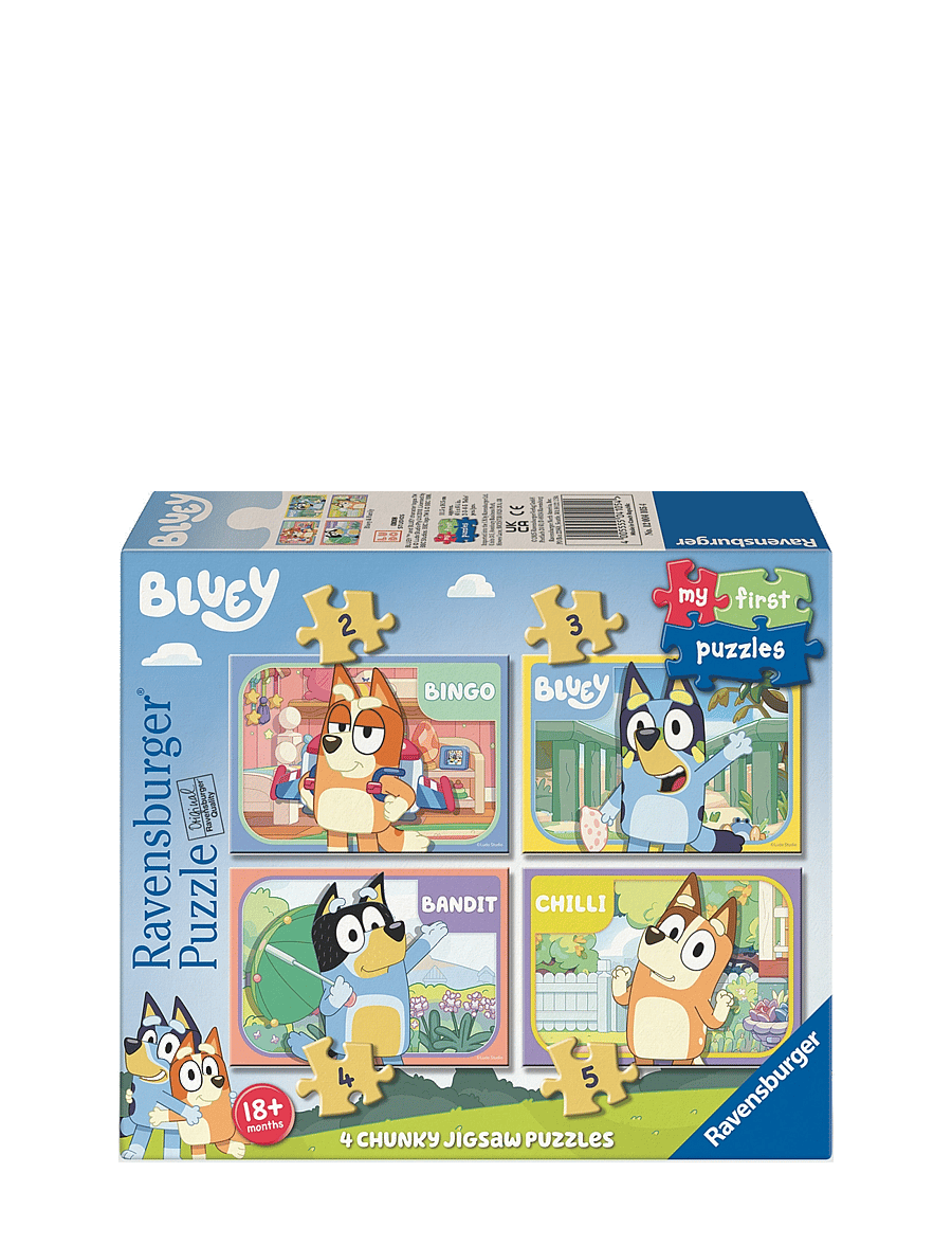 Ravensburger - Bluey My First Puzzles 4 in a box 2/3/4/5p - klassísk púsl - multi coloured - 0