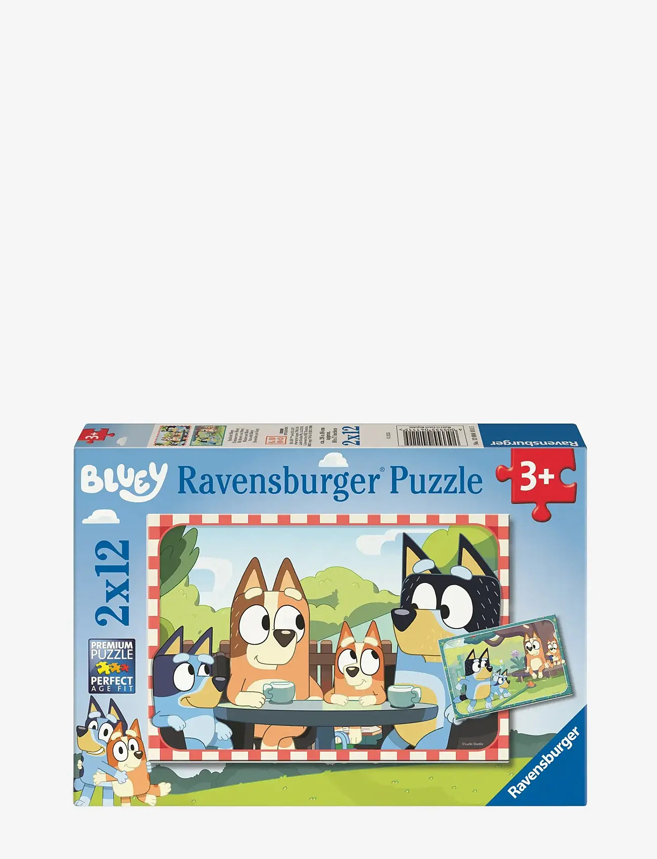 Ravensburger - Bluey med venner 2x12p - classic puzzles - multi coloured - 0