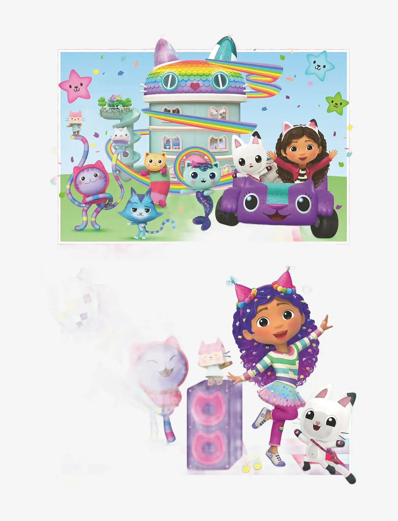 Ravensburger - Gabby's Dollhouse 2x24p - classic puzzles - multi coloured - 1