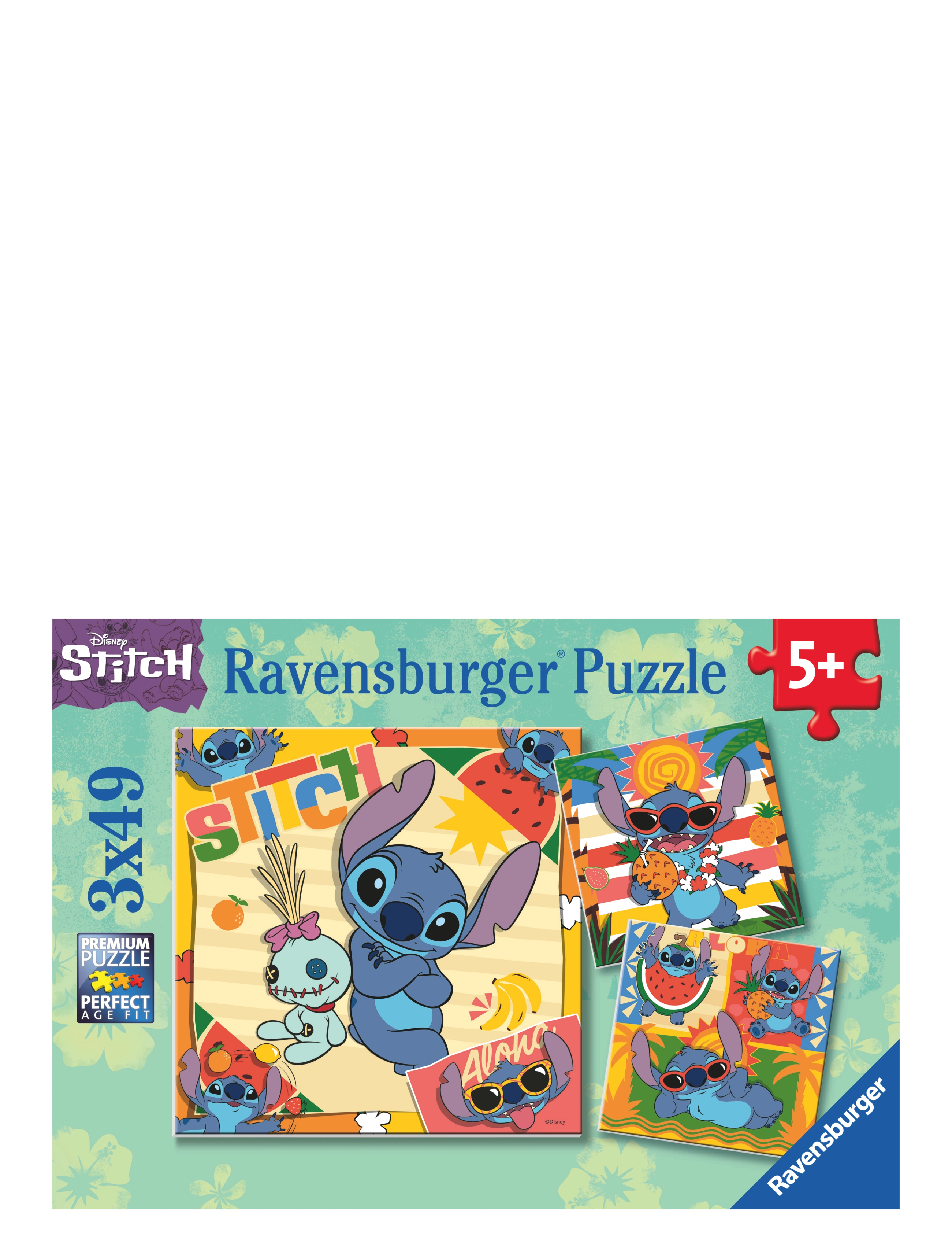 Ravensburger Disney Stitch Aloha 3x49p - Klassiske puslespil - MULTI COLOURED / multi