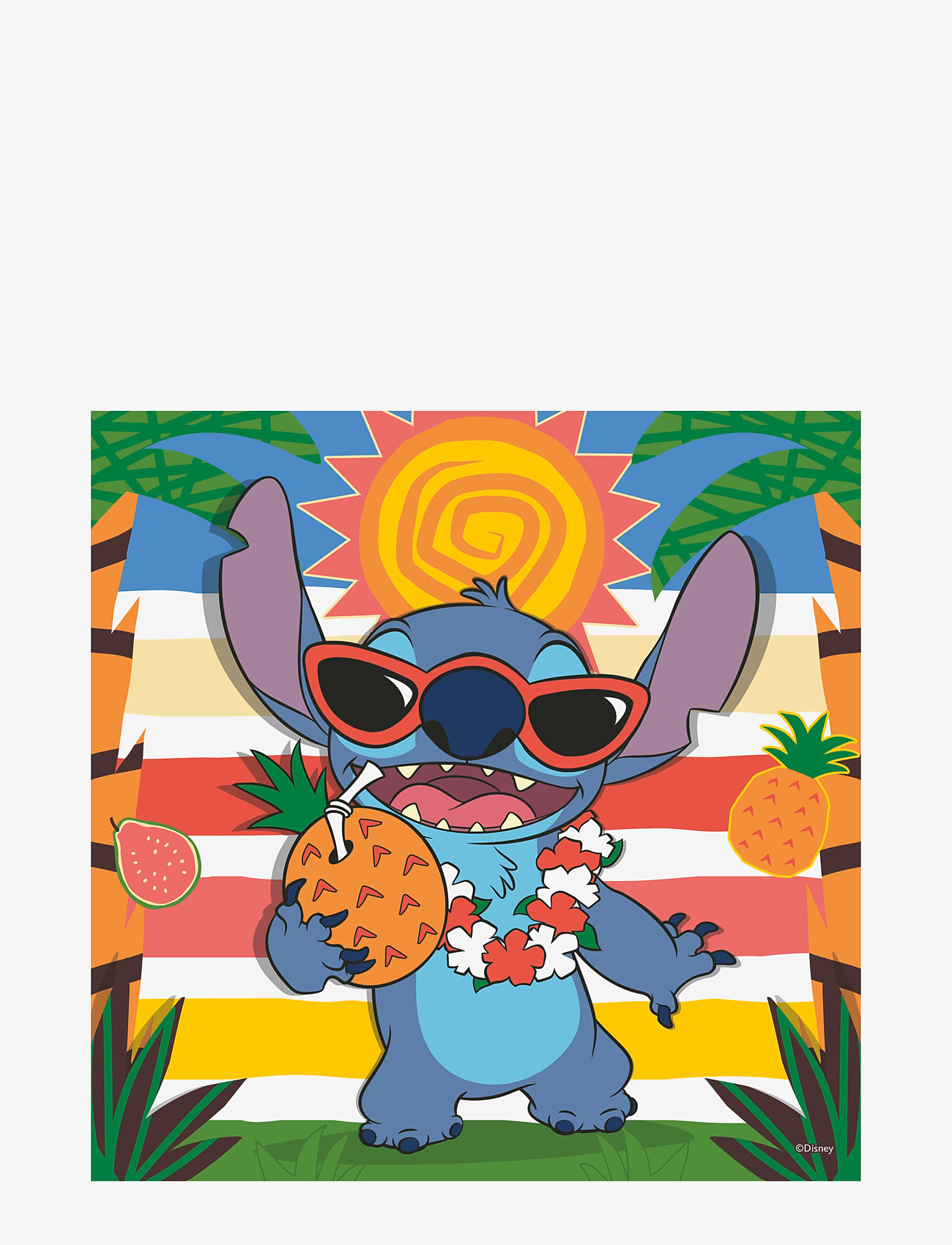 Ravensburger - Disney Stitch Aloha 3x49p - classic puzzles - multi coloured - 2
