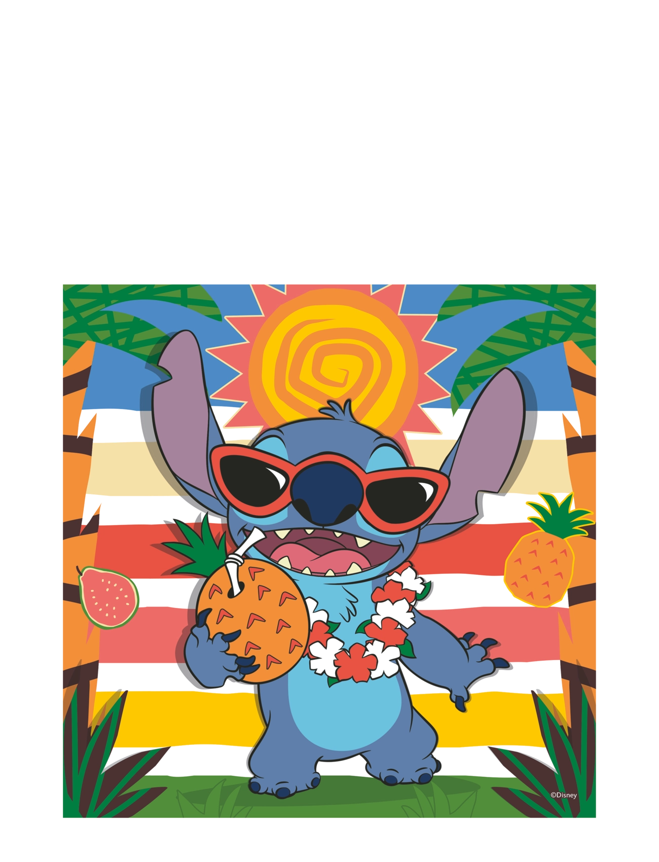 Ravensburger - Disney Stitch Aloha 3x49p - klassísk púsl - multi coloured - 2