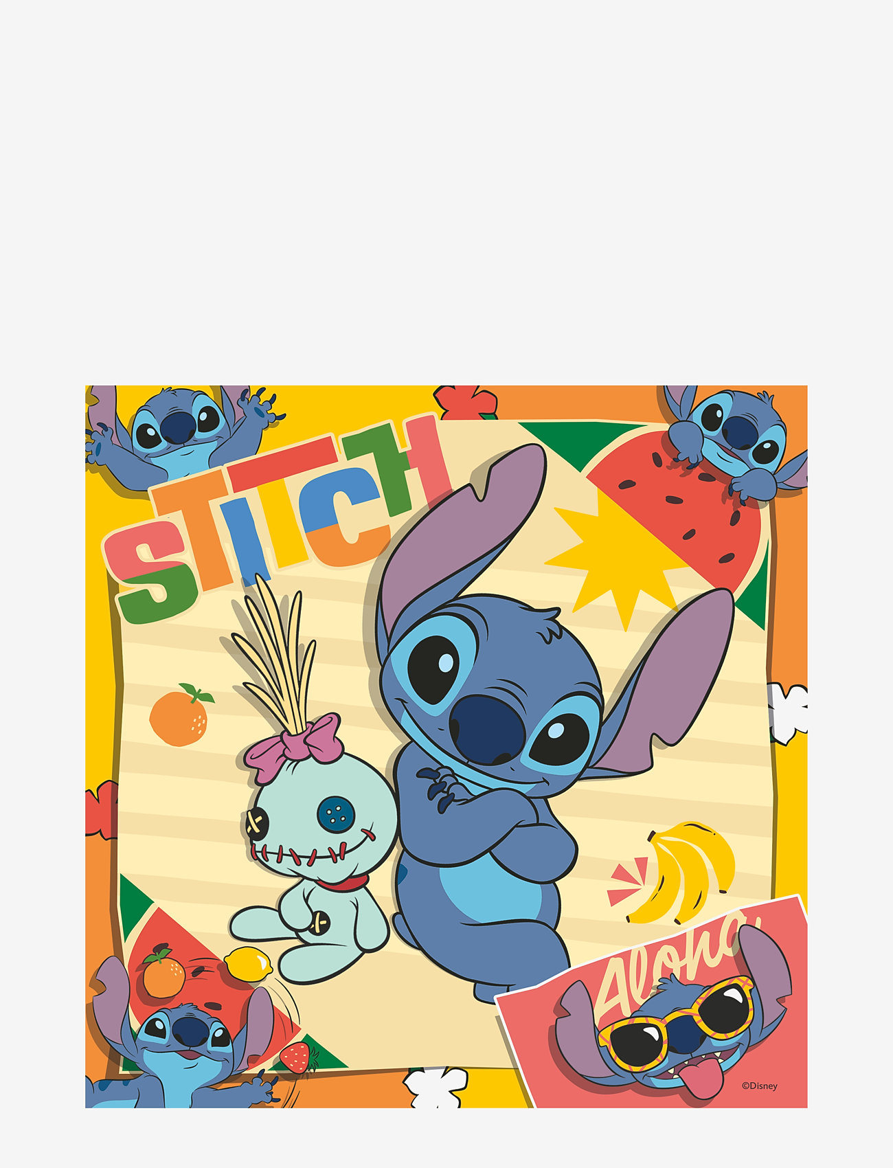 Ravensburger - Disney Stitch Aloha 3x49p - classic puzzles - multi coloured - 3