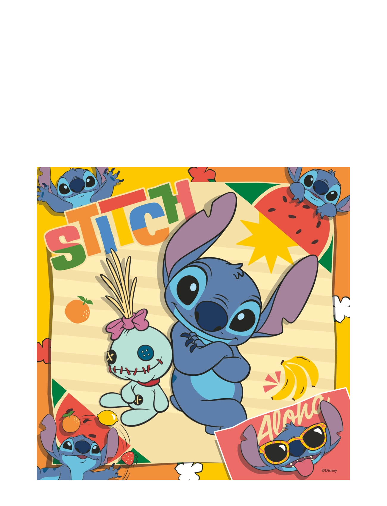 Ravensburger - Disney Stitch Aloha 3x49p - klassísk púsl - multi coloured - 3