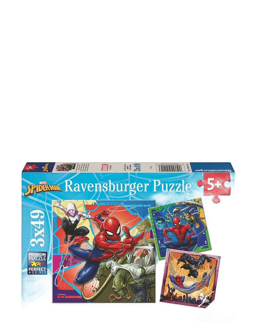 Ravensburger - Marvel Spider Man 3x49p - klassiske puslespill - multi coloured - 0