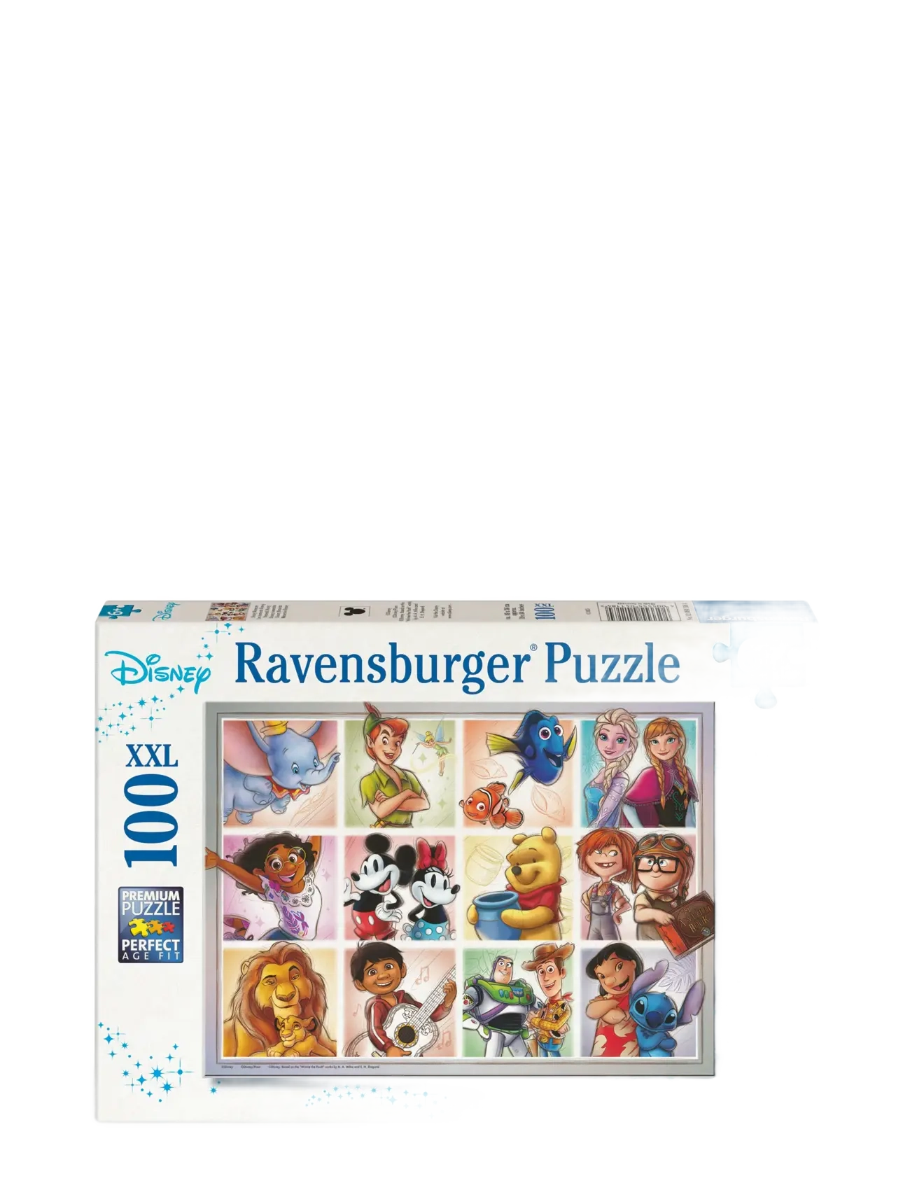 Ravensburger Disney Multicharacter 100P Xxl, Børn, Classic Puslespil, Multi/mønstret, Str: ONE SIZE