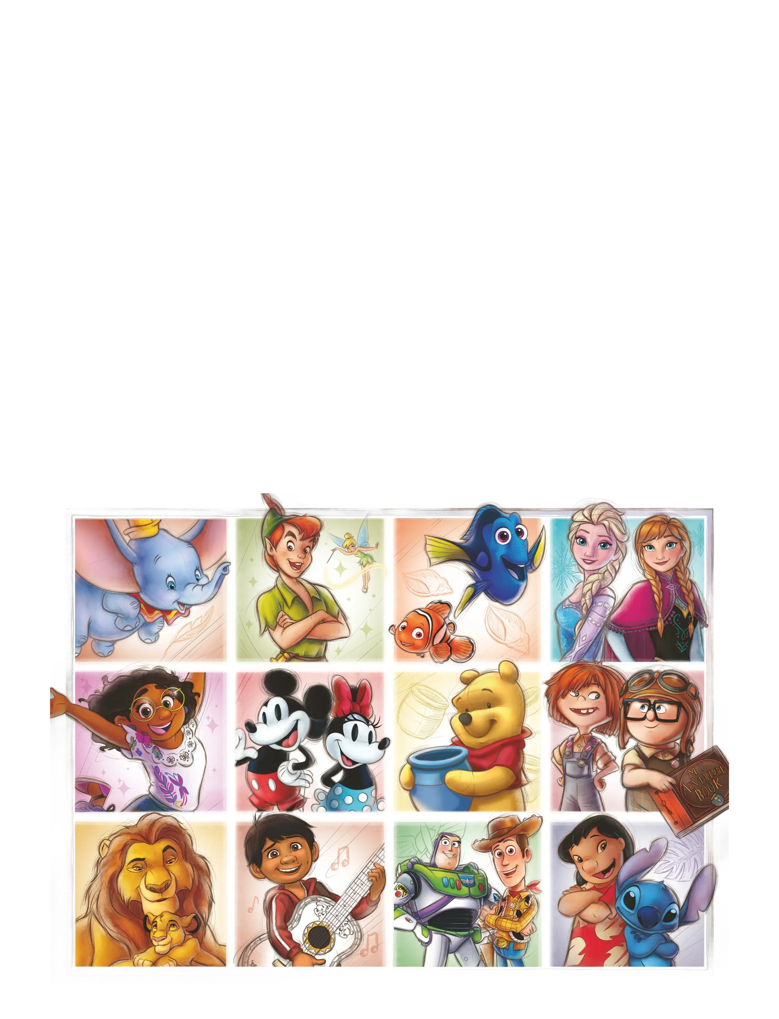 Ravensburger - Disney Multicharacter 100p XXL - klassiset palapelit - multi coloured - 1