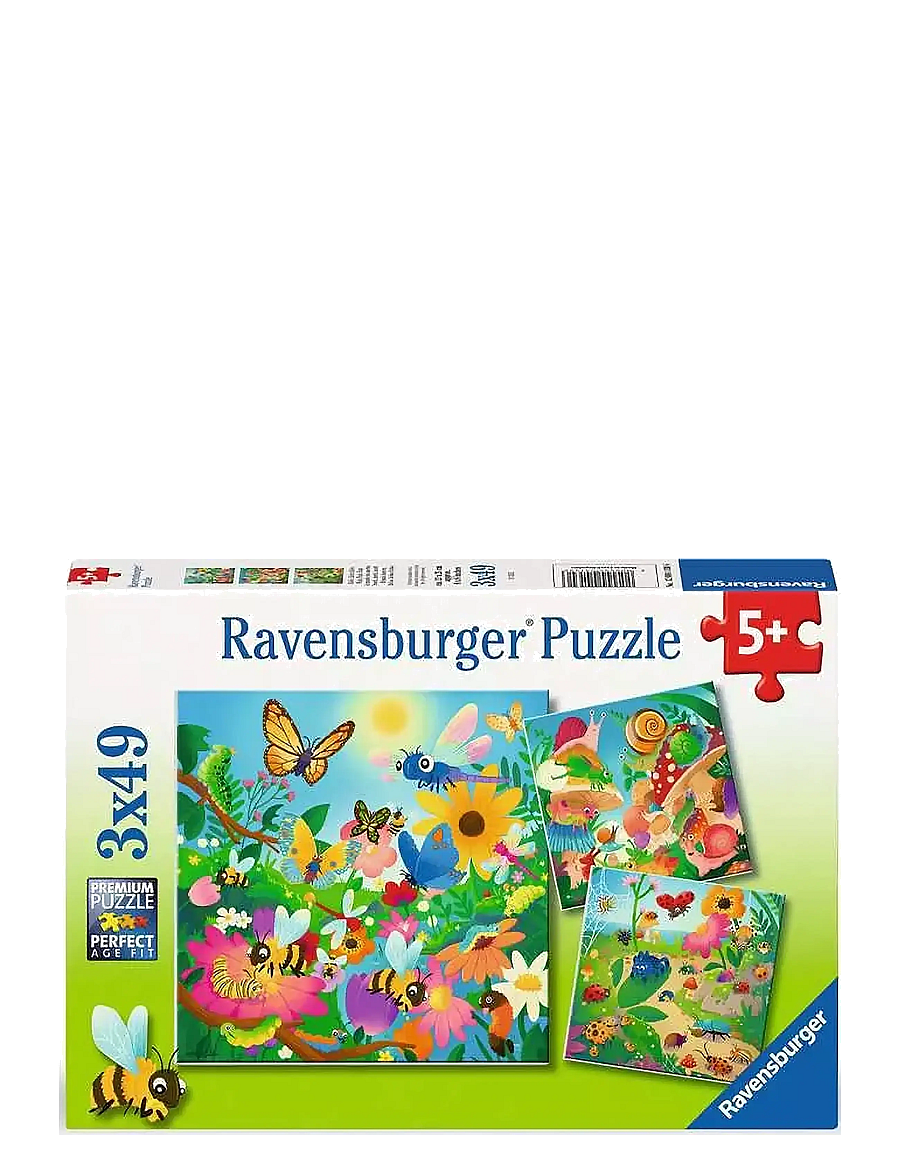 Ravensburger - Bugs, Bugs, Bugs 3x49p - klassiska pussel - multi coloured - 0
