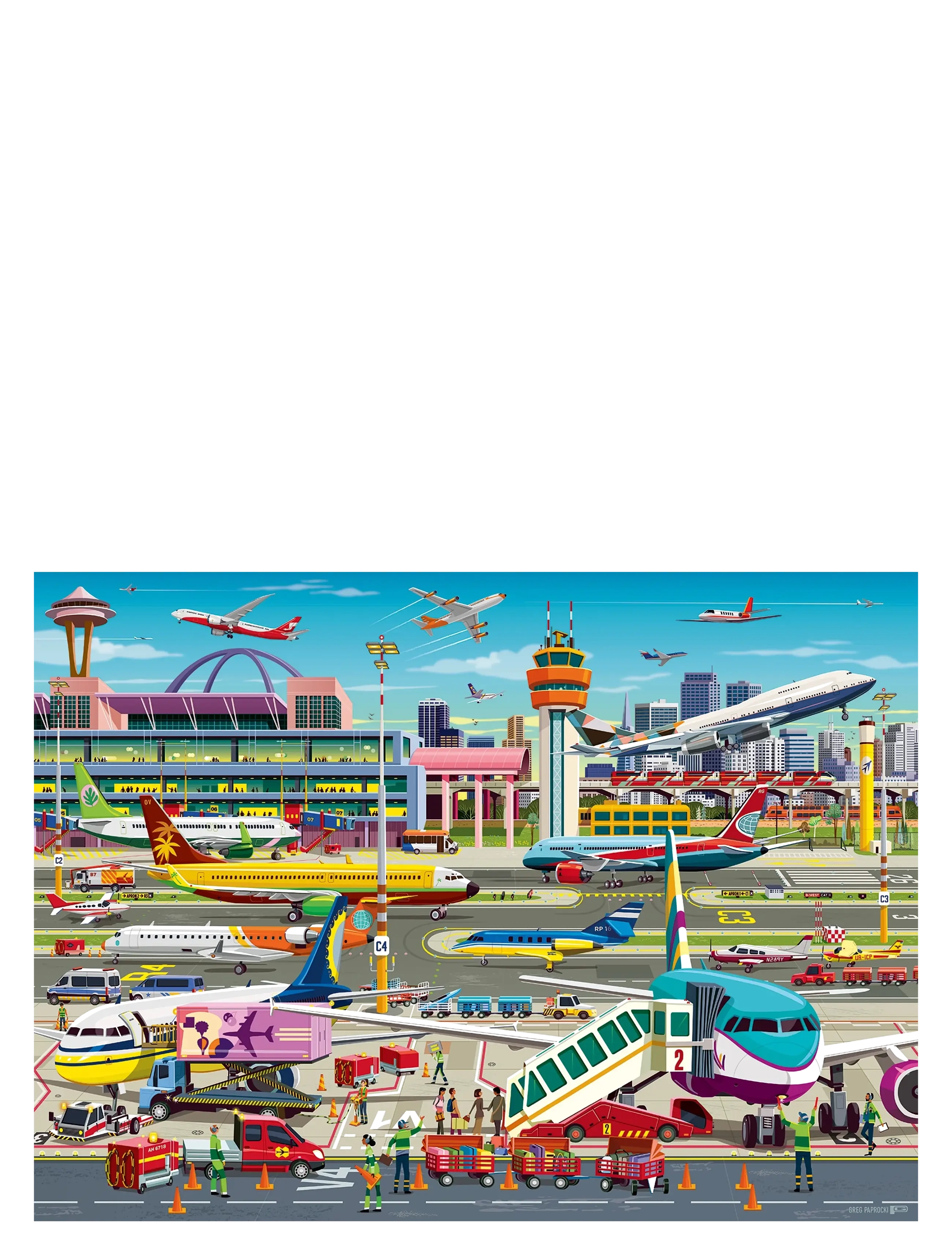 Ravensburger - Airport Central 150p - klassiset palapelit - multi coloured - 1