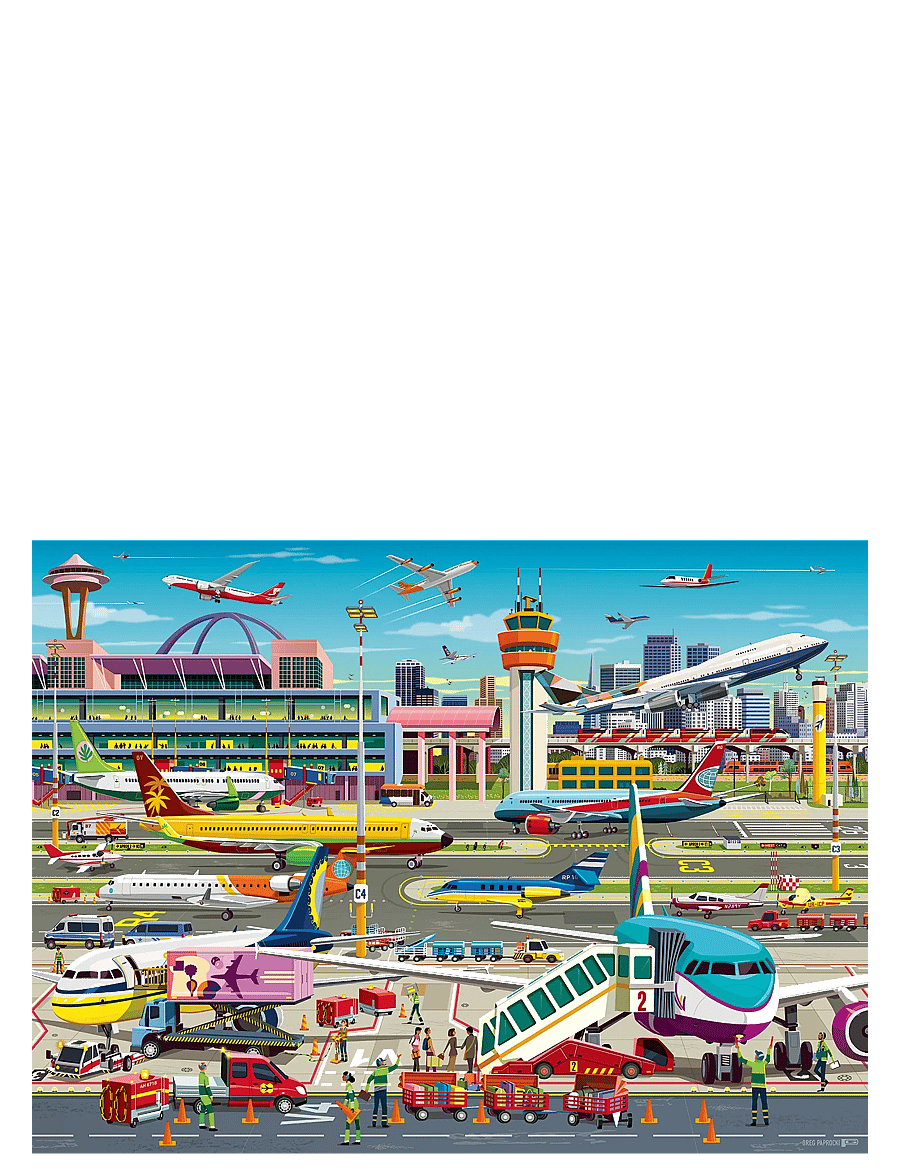 Ravensburger - Airport Central 150p - classic puzzles - multi coloured - 1