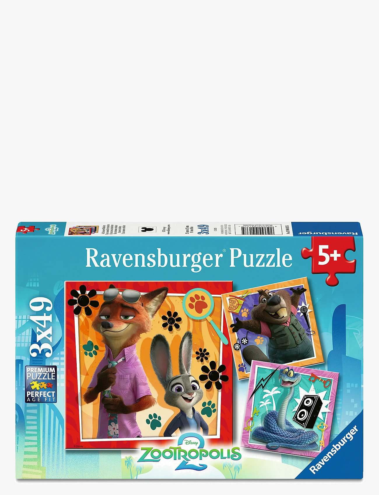 Ravensburger - Zootopia 2 3x49p - klassiska pussel - multi coloured - 0