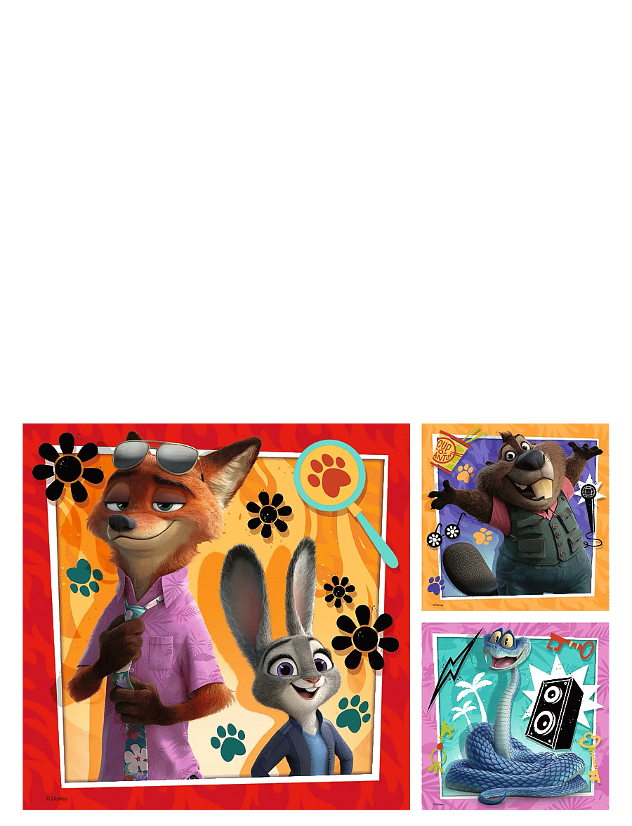 Ravensburger - Zootopia 2 3x49p - klassiset palapelit - multi coloured - 1