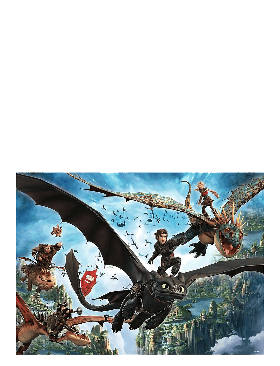 Ravensburger - Dragons New Movie 150p - klassísk púsl - multi coloured - 1