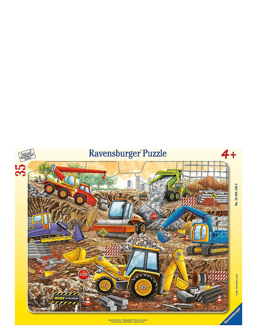 Ravensburger - Working Hard 35p Frame Puzzle - klassiske puslespil - multi coloured - 0