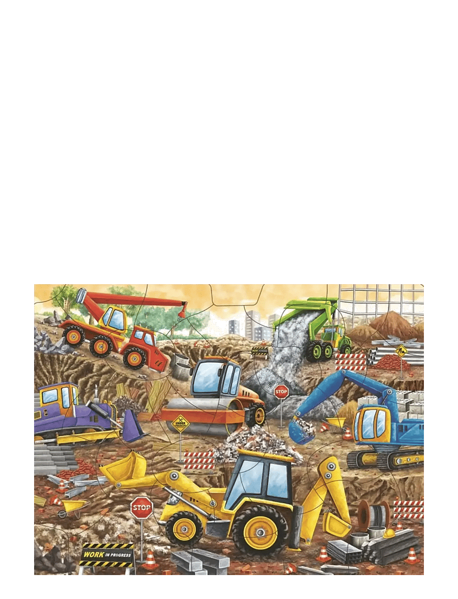 Ravensburger - Working Hard 35p Frame Puzzle - klassiske puslespil - multi coloured - 1