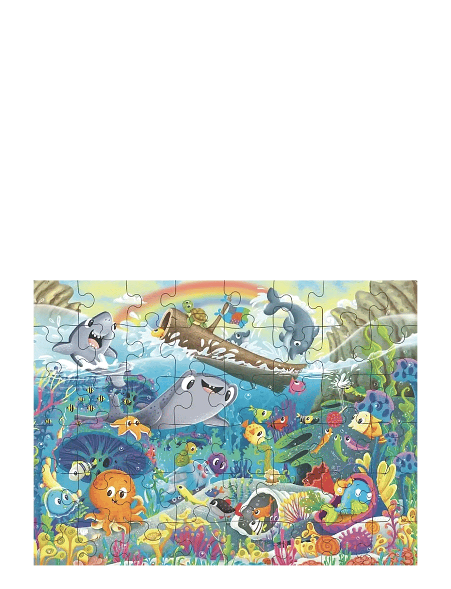 Ravensburger - Ocean Friends 48p Frame Puzzle - klassiske puslespil - multi coloured - 1