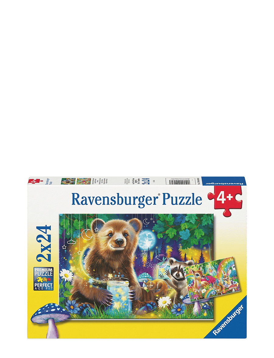 Ravensburger - Lovable Woodland Friends 2x24p - klassiske puslespil - multi coloured - 0