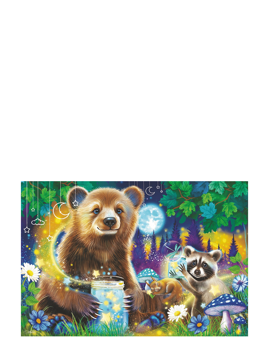 Ravensburger - Lovable Woodland Friends 2x24p - klassiske puslespil - multi coloured - 1