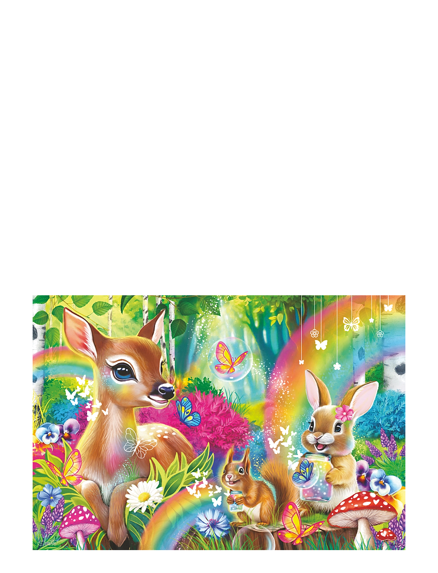 Ravensburger - Lovable Woodland Friends 2x24p - klassiske puslespil - multi coloured - 2