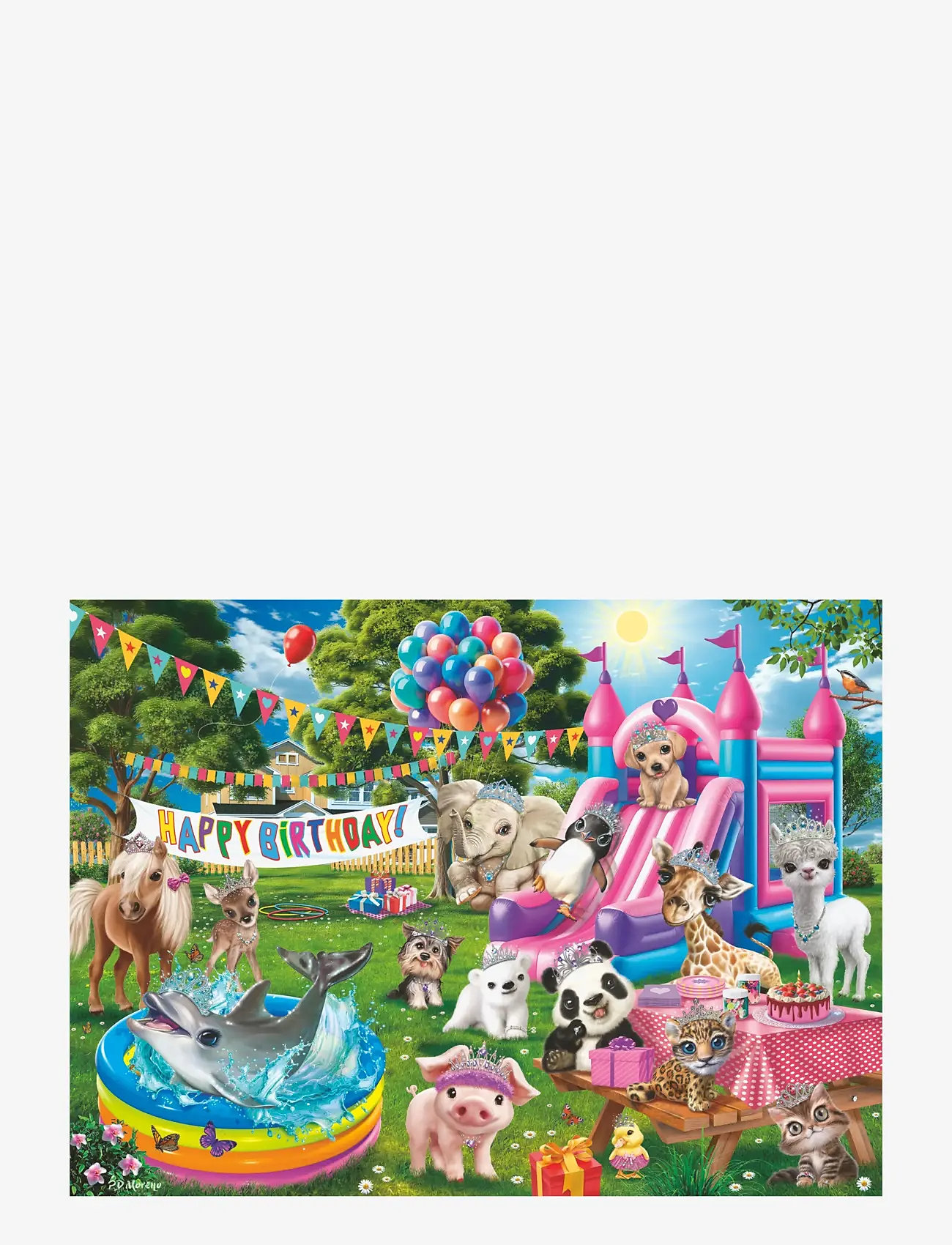 Ravensburger - Tiara bursdagsselskap 100p - classic puzzles - multi coloured - 1