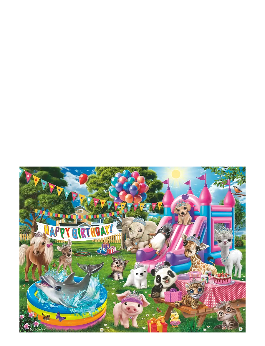 Ravensburger - Tiara Birthday Party 100p - klassísk púsl - multi coloured - 1