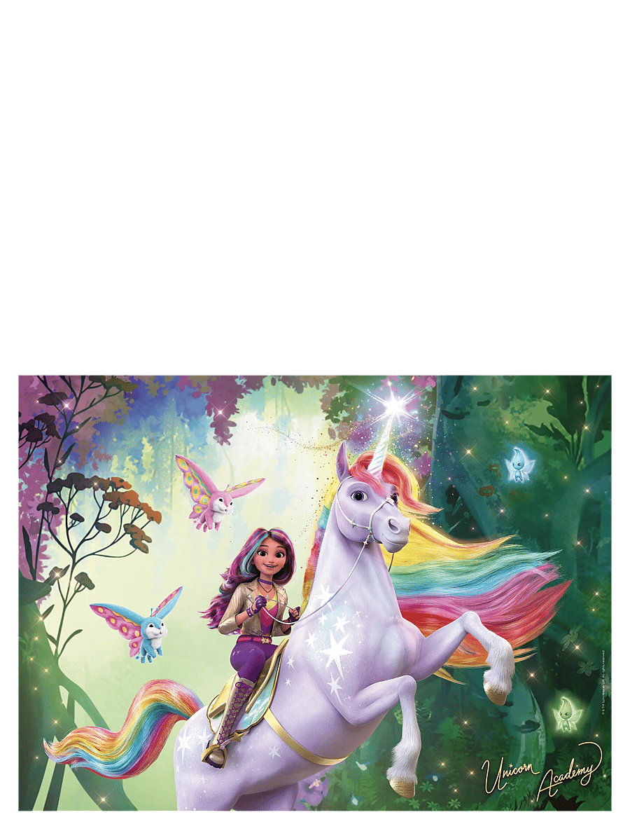 Ravensburger - Unicorn Academy 100p XXL - klassiske puslespil - multi coloured - 1