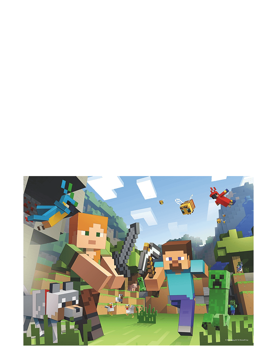 Ravensburger - Minecraft 100p - classic puzzles - multi coloured - 1