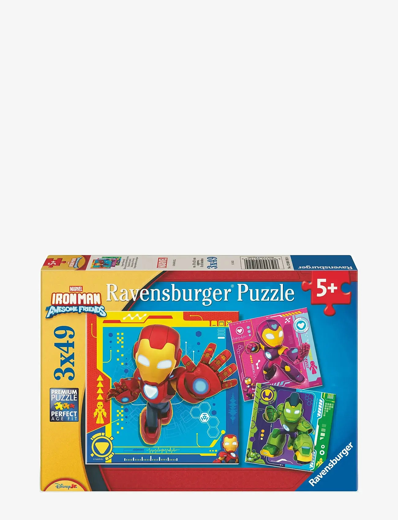 Ravensburger - Iron Man & His Awesome Friends 3x49p - klassiske puslespil - multi coloured - 0