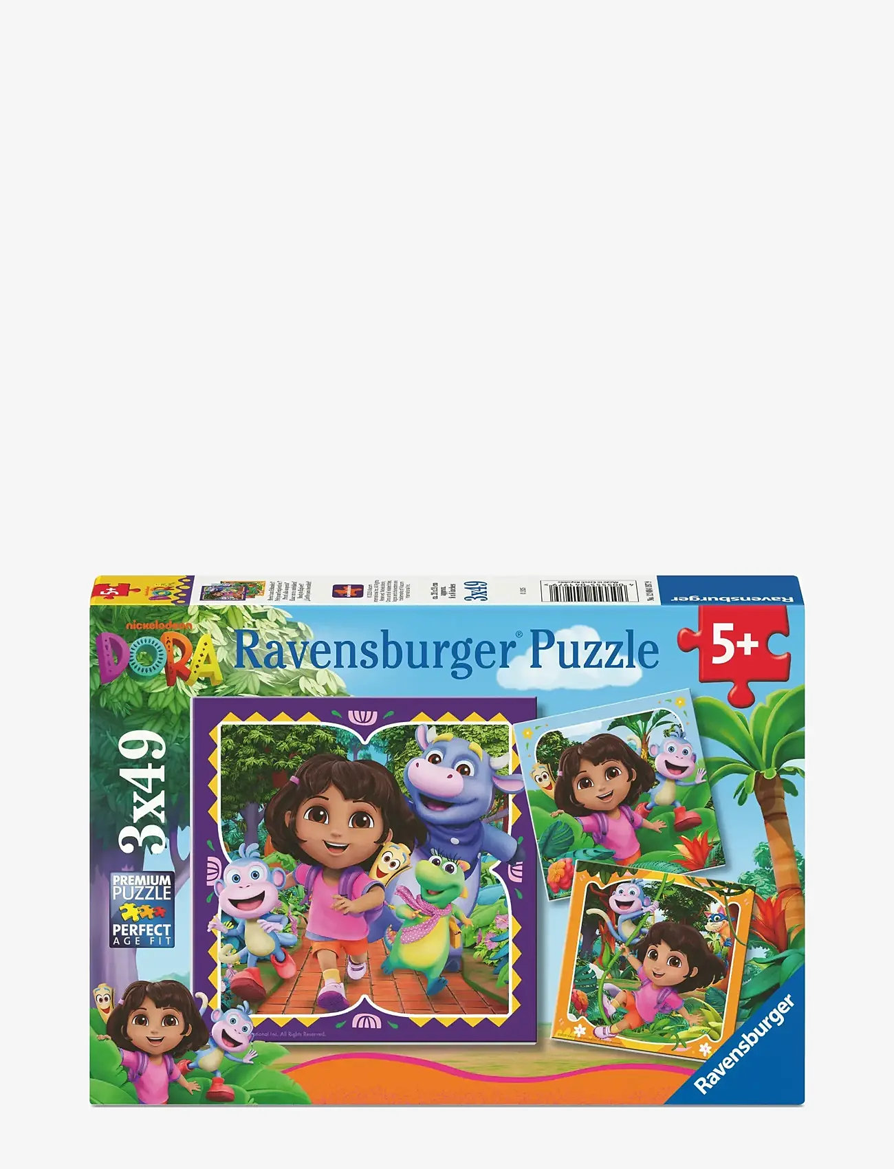 Ravensburger - Dora the Explorer 3x49p - klassiske puslespil - multi coloured - 0