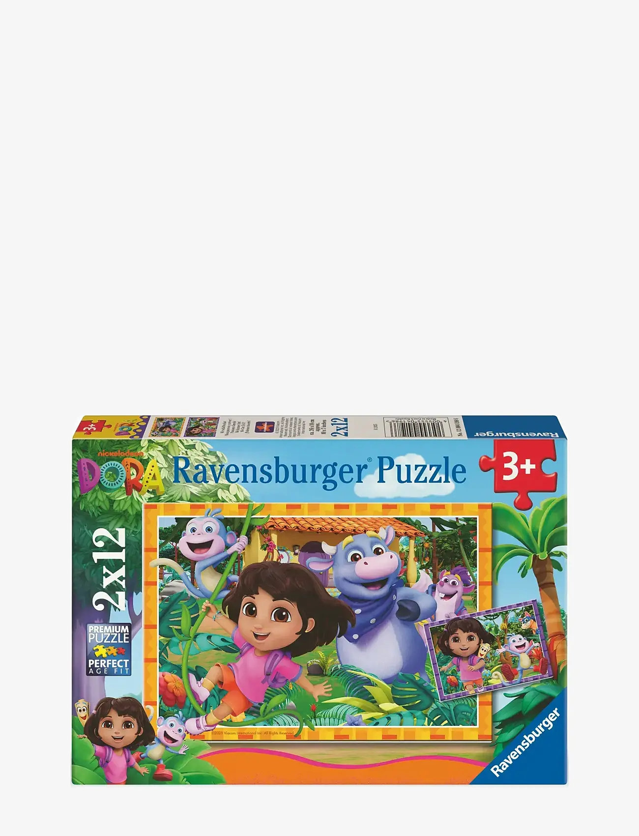 Ravensburger - Dora the Explorer 2x12p - classic puzzles - multi coloured - 0