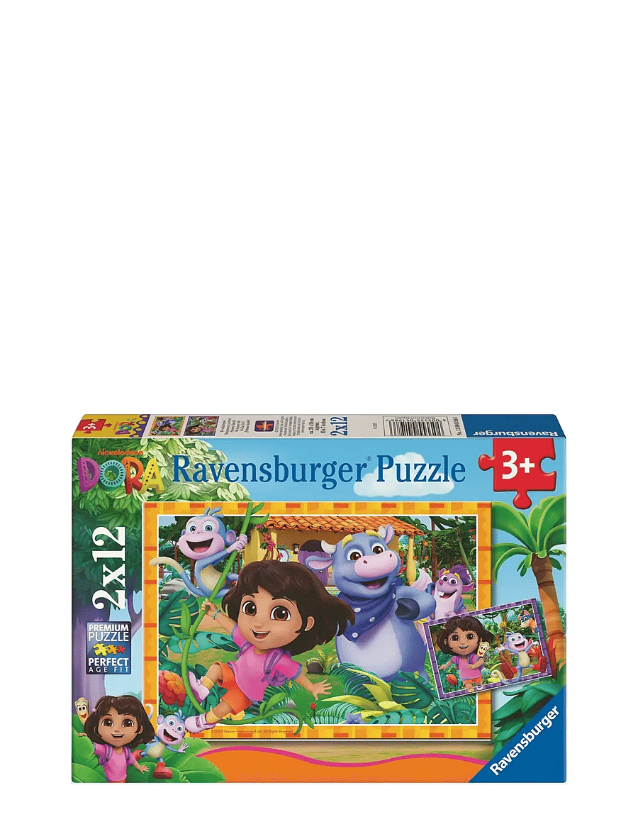 Ravensburger - Dora the Explorer 2x12p - klassísk púsl - multi coloured - 0