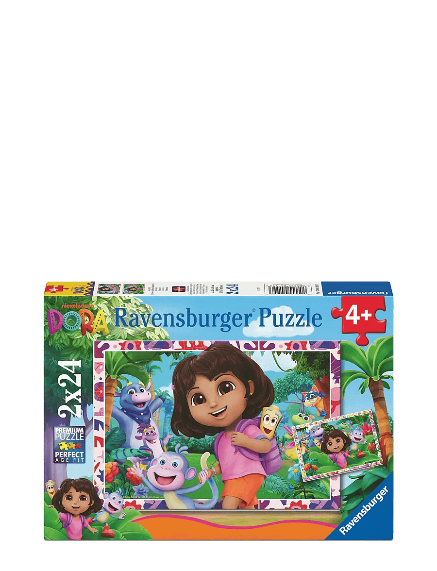 Ravensburger - Dora the Explorer 2x24p - classic puzzles - multi coloured - 0