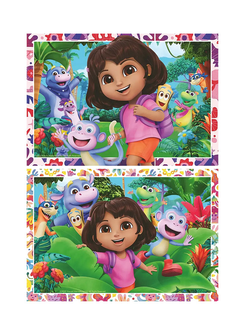 Ravensburger - Dora the Explorer 2x24p - klassísk púsl - multi coloured - 1