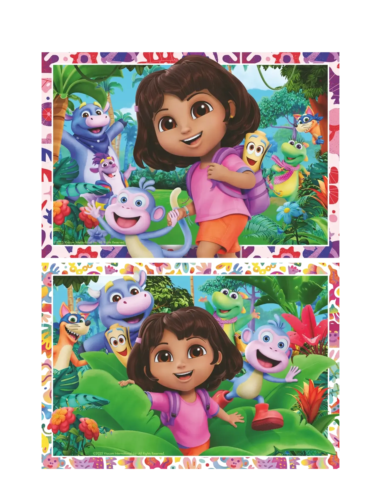 Ravensburger - Dora the Explorer 2x24p - classic puzzles - multi coloured - 1