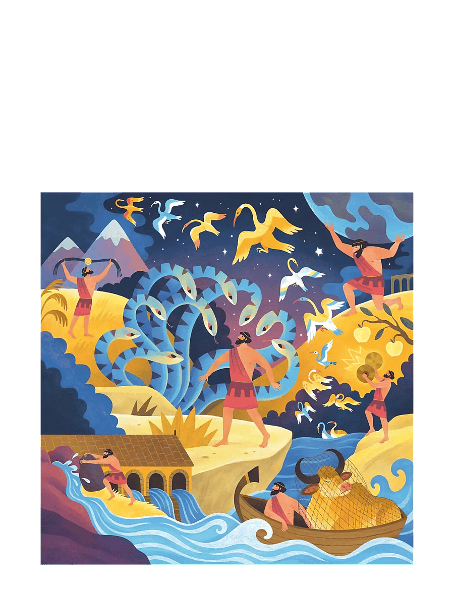 Ravensburger - Herkules' tolv gjerninger 64p - klassiske puslespill - multi coloured - 1