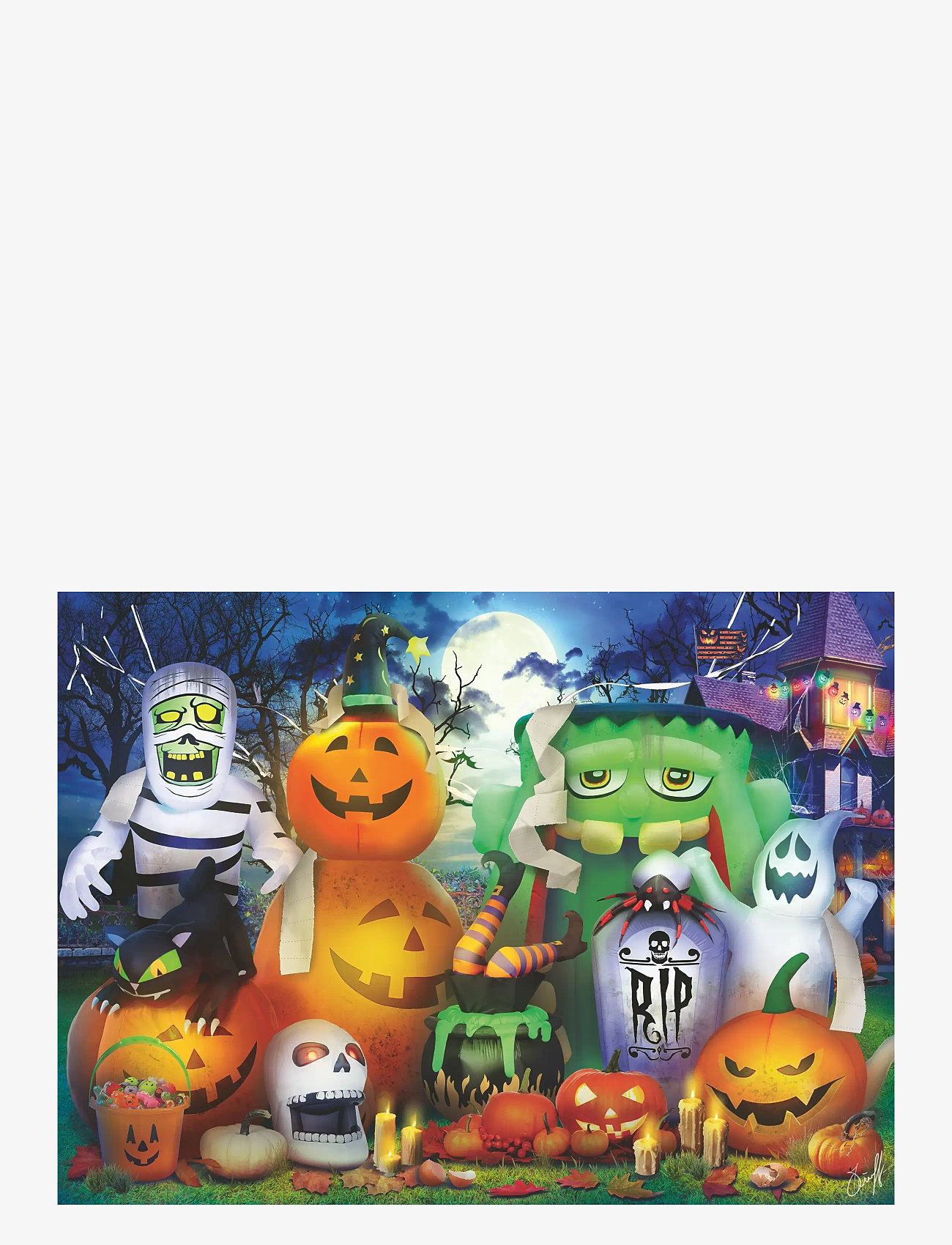 Ravensburger - Spooky Fun 100p - klassiske puslespil - multi coloured - 1