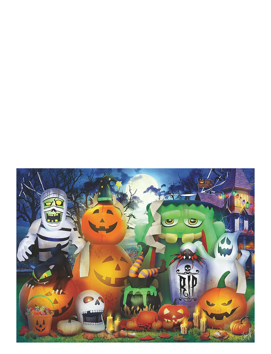 Ravensburger - Spooky Fun 100p - klassiske puslespil - multi coloured - 1