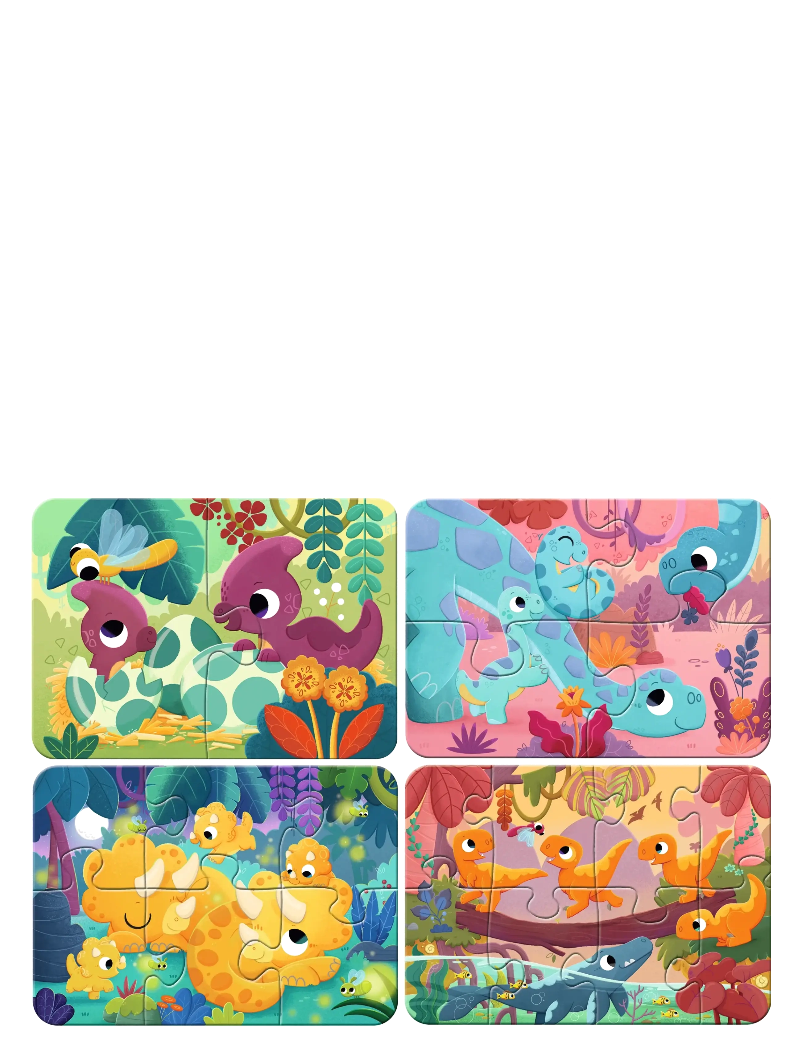 Ravensburger - Sweet Dinos 2/4/6/8p - pedagogiska pussel - multi coloured - 1