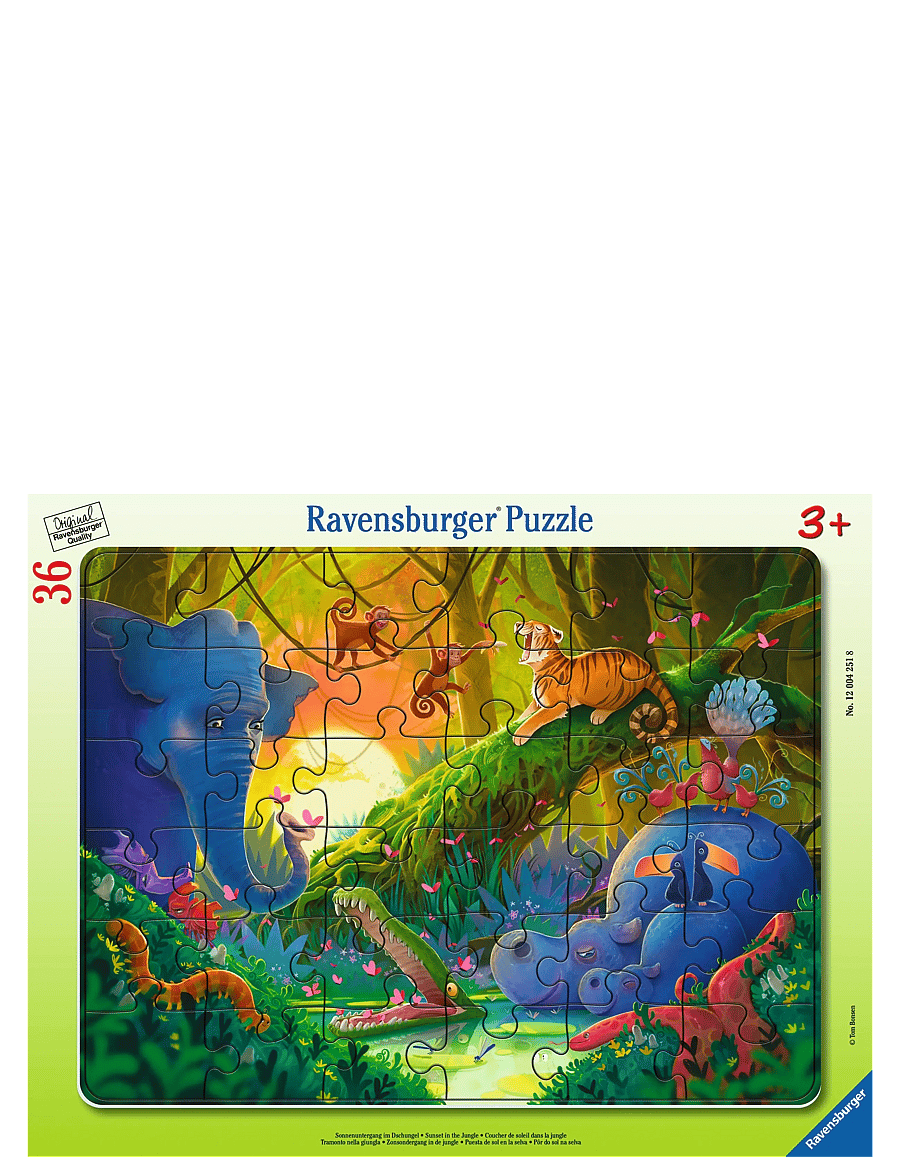 Ravensburger - Jungle 36p - klassiske puslespil - multi coloured - 0