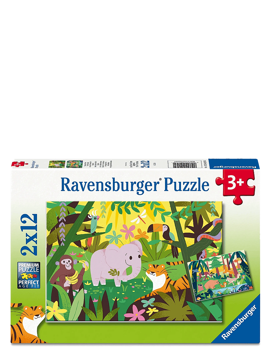 Ravensburger - Little Explorers 2x12p - klassiska pussel - multi coloured - 0