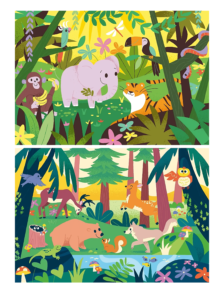 Ravensburger - Little Explorers 2x12p - klassiska pussel - multi coloured - 1