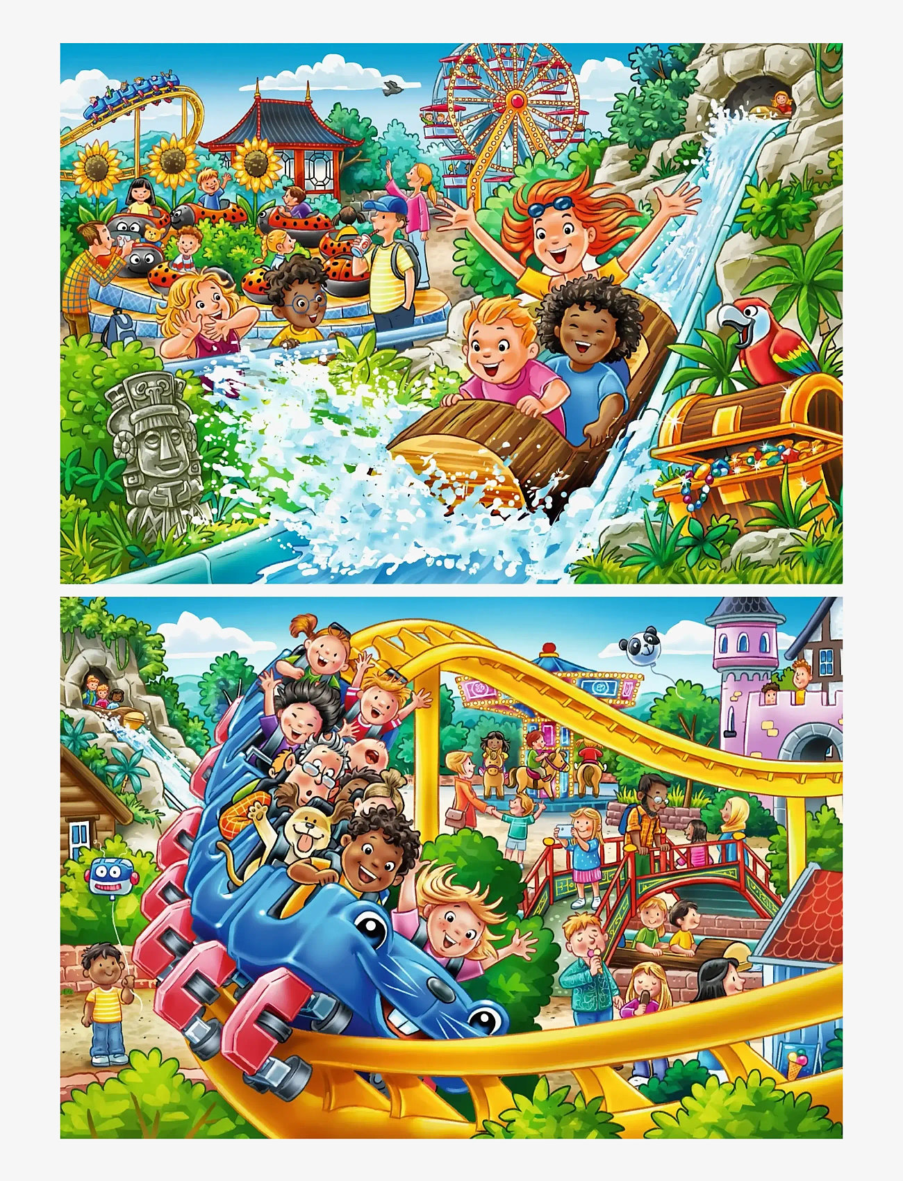 Ravensburger - Amusement Park 2x24p - klassiske puslespil - multi coloured - 1