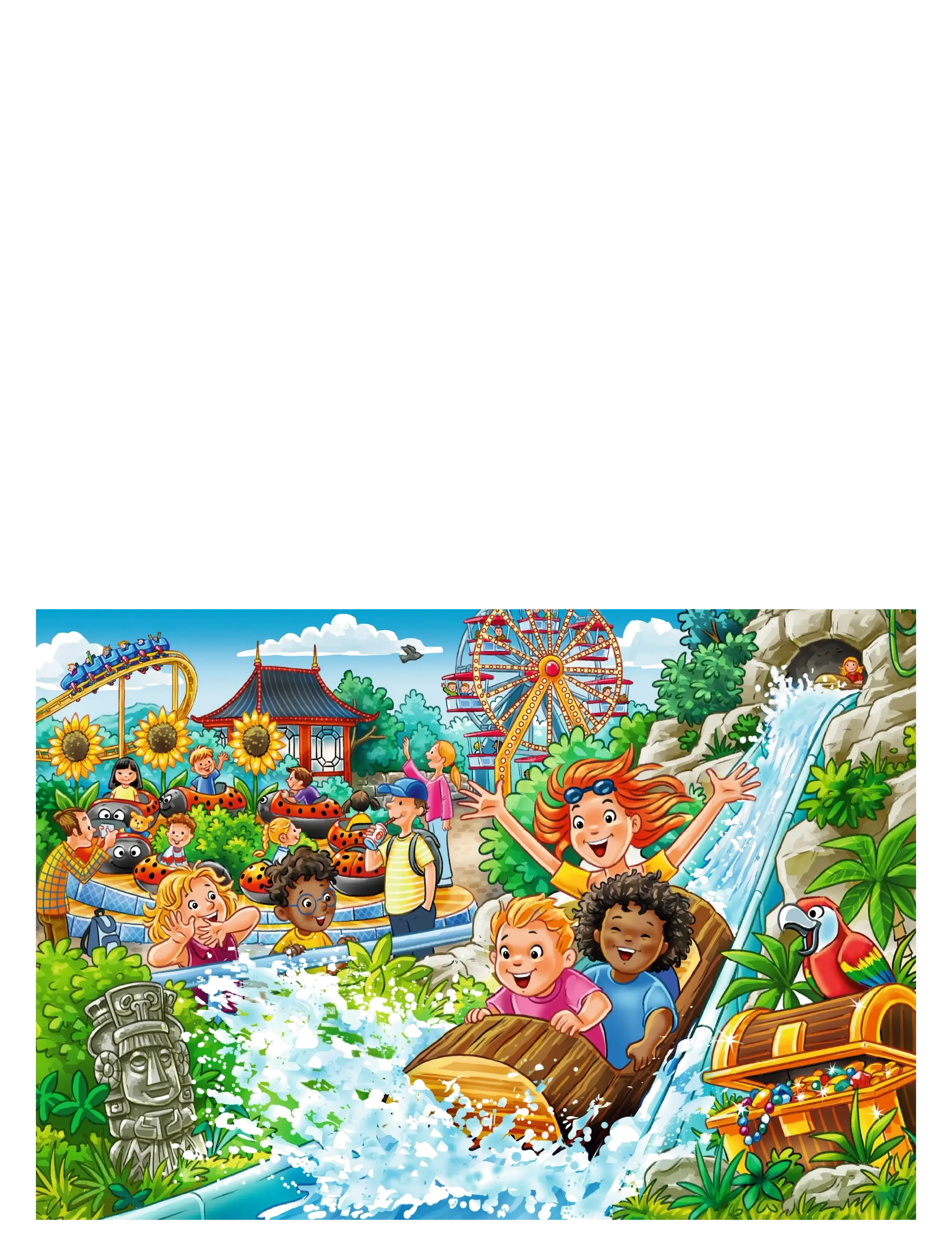 Ravensburger - Fornøyelsespark 2x24p - klassiske puslespill - multi coloured - 2