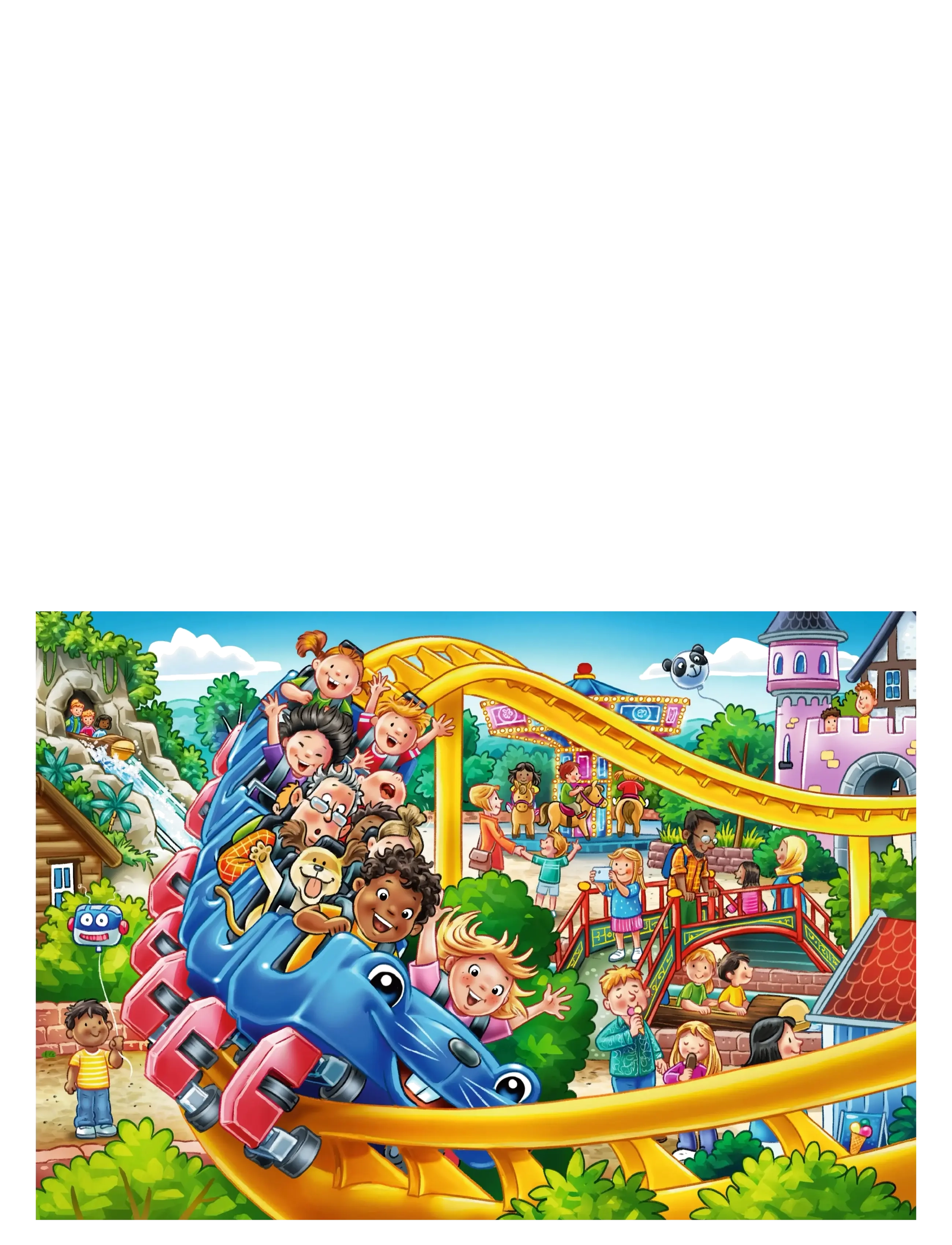 Ravensburger - Fornøyelsespark 2x24p - klassiske puslespill - multi coloured - 3