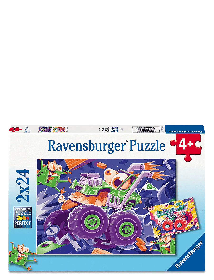 Ravensburger - Monster trucks 2x24p - klassiske puslespil - multi coloured - 0
