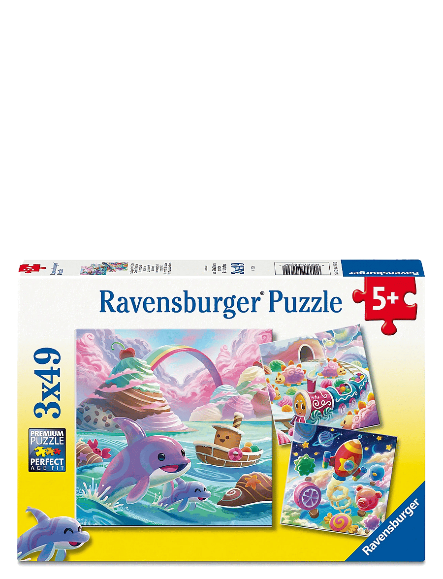 Ravensburger - Candy World 3x49p - klassiska pussel - multi coloured - 0