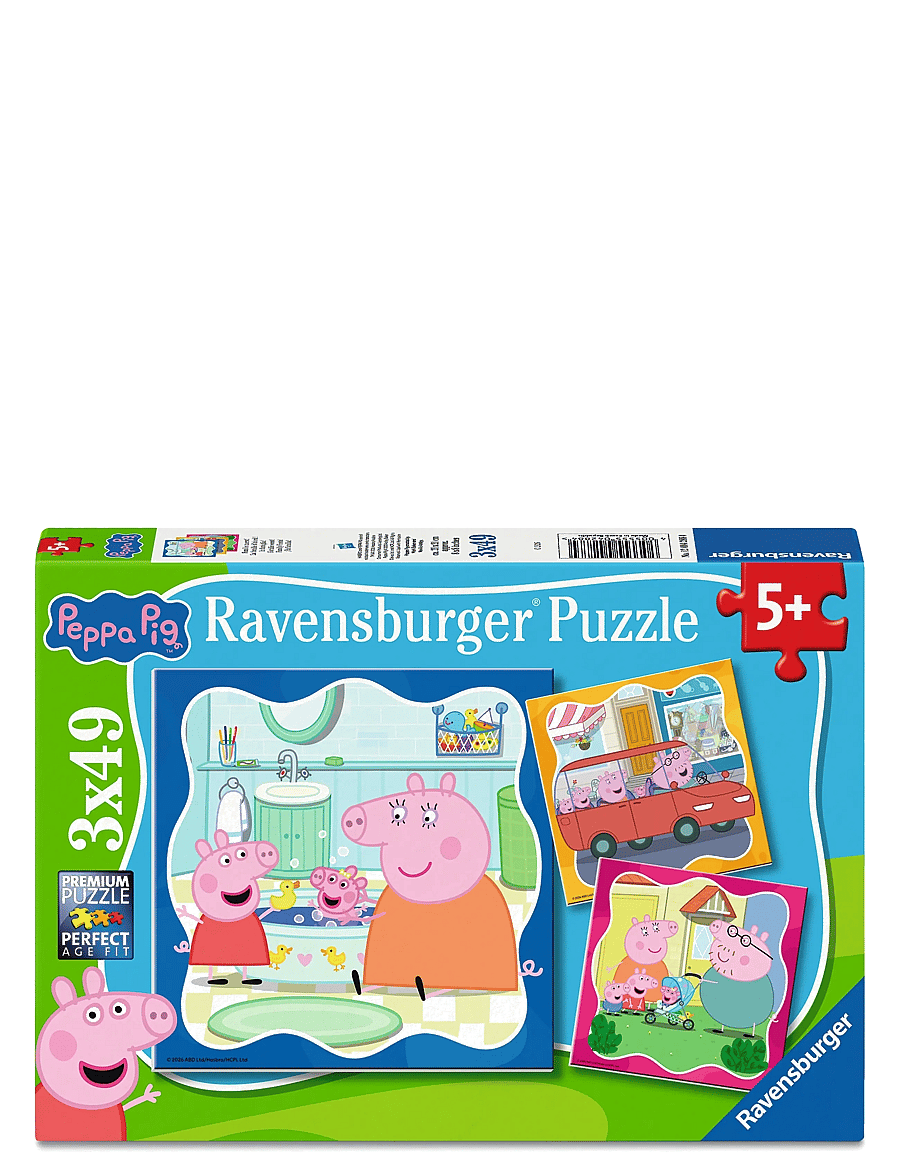 Ravensburger - Peppa Pig 3x49p - klassiska pussel - multi coloured - 0